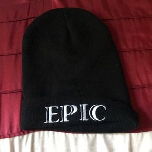 Black epic beanie